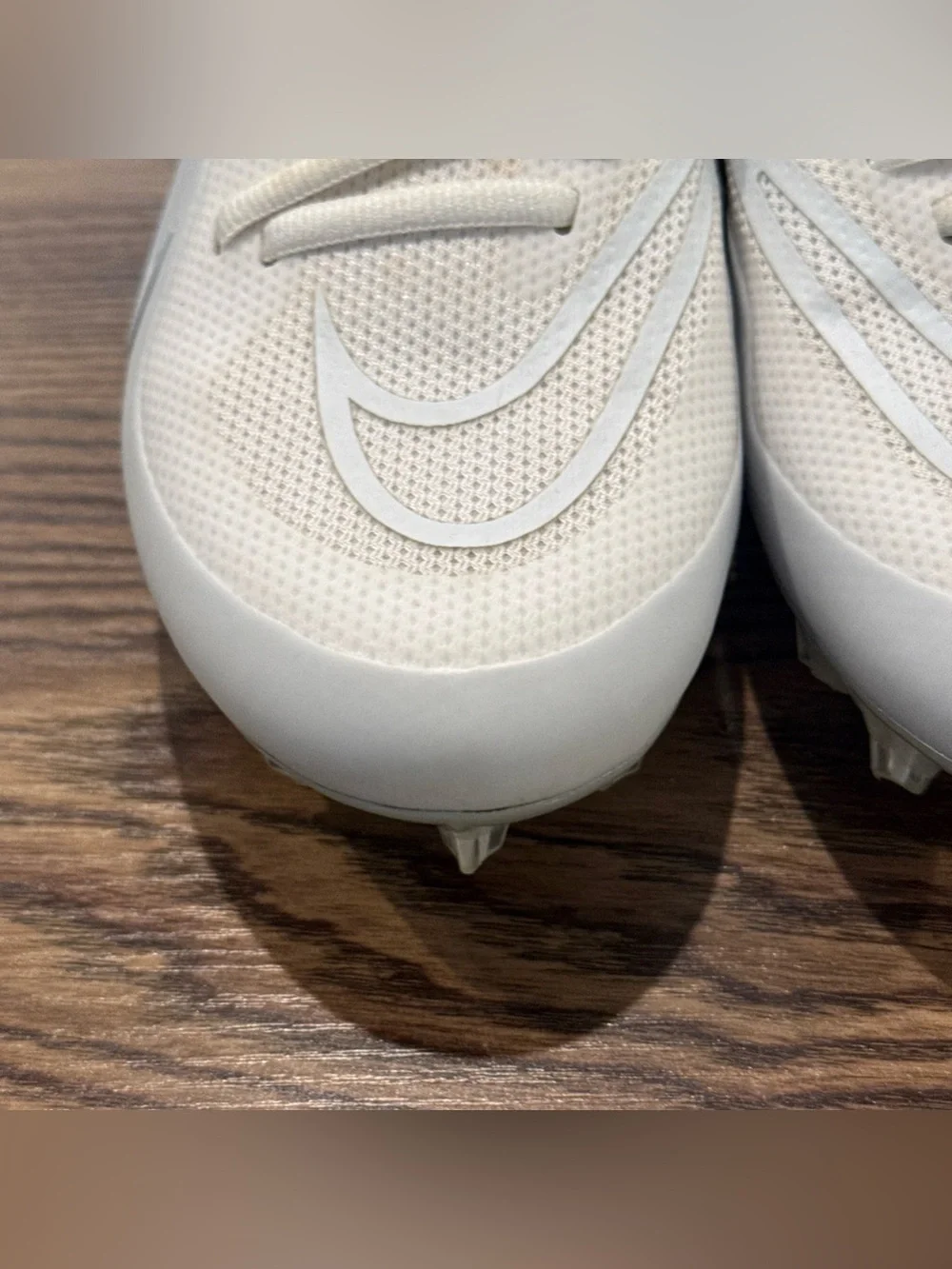 Men’s Size 7.5 Nike Alpha Huarache 8 Elite LAX CW4440-110 White Lacrosse Cleats